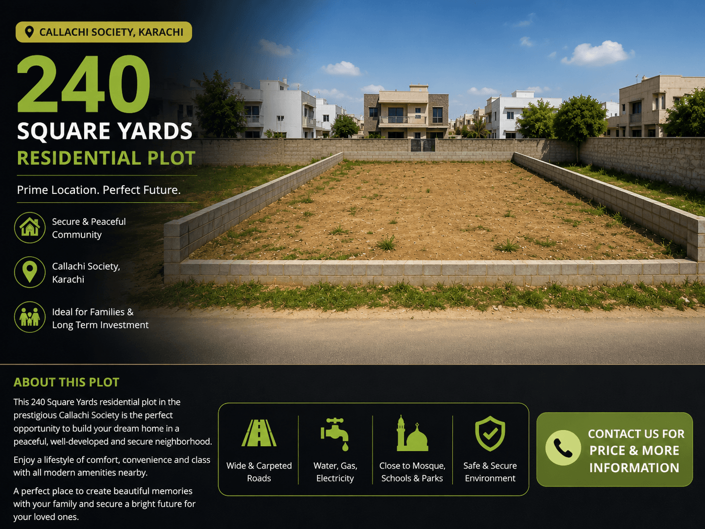 240 Square Yards Residential Plot